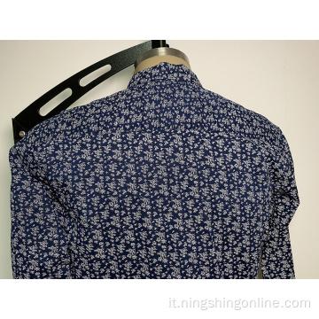 Camicia casual in cotone da uomo in cotone